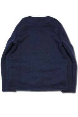 画像6: 「Jackman」Wool Collarless Jacket ジャックマン ウール カラーレス ジャケット JM8587 [ダークネイビー]