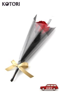 画像4: 「KOTORI」×「JAMS」クリスマスローズ フラワーキャンドルセット プリザーブドフラワー 枯れない薔薇 [レッド]