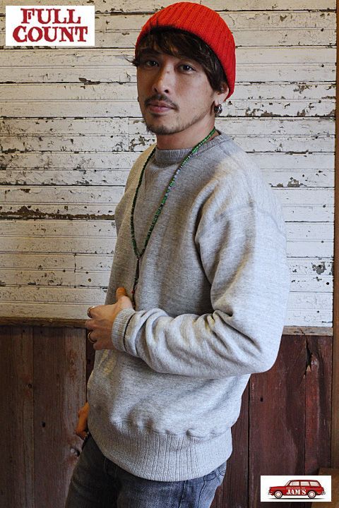 「FULLCOUNT」DOUBLE V SET IN SLEEVE MOTHER COTTON SWEAT フルカウント 両Vガゼット クルー
