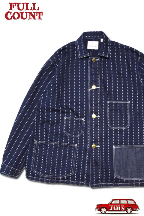 [2025年限定]「FULLCOUNT」Star Wabash Chore Jacket フルカウント スター ウォバッシュ チョアジャケット カバーオール 2051 [インディゴ]