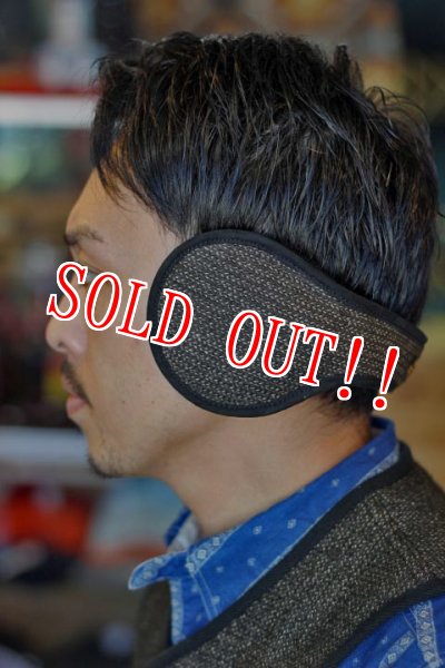 画像2: 「Browns BEACH」 BBJ2_012　MOUTON EAR MUF by FULLCOUNT ブラウンズビーチ　ムートンイヤーマフ フルカウント社製 [オックスフォードグレー（ブラウン系）] (2)