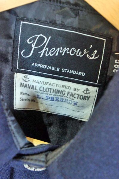 画像2: 「Pherrow's」　13W-P.CPO　CPO SHIRTS フェローズ CPO シャツ  [ネイビー]