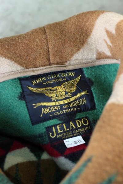 画像1: [限定生産]「JELADO」×「John Gluckow」 1910s Blacket Coat　ジェラード×ジョングラッコー　1910年代スタイル ブランケットコート [ライトブラウン] 
