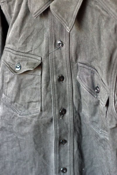 画像1: 「JELADO」 ANTIQUE GARMENTS Jackass Shirts Denim　ジェラード ジャッカスシャツ デニム [ブラック]