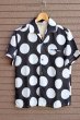 画像5: 「JELADO」  50s STYLE　DOT S/S BOX SHIRTS　ドット柄 ショートスリーブ レーヨンボックスシャツ 半袖シャツ [ブラック×ホワイト] (5)