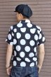 画像3: 「JELADO」  50s STYLE　DOT S/S BOX SHIRTS　ドット柄 ショートスリーブ レーヨンボックスシャツ 半袖シャツ [ブラック×ホワイト] (3)