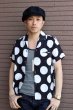 画像4: 「JELADO」  50s STYLE　DOT S/S BOX SHIRTS　ドット柄 ショートスリーブ レーヨンボックスシャツ 半袖シャツ [ブラック×ホワイト] (4)