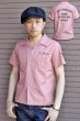 画像3: 「Pherrows」 フェローズ 半袖刺繍ボーリングシャツ　14S-PBS1  [ピンク] (3)