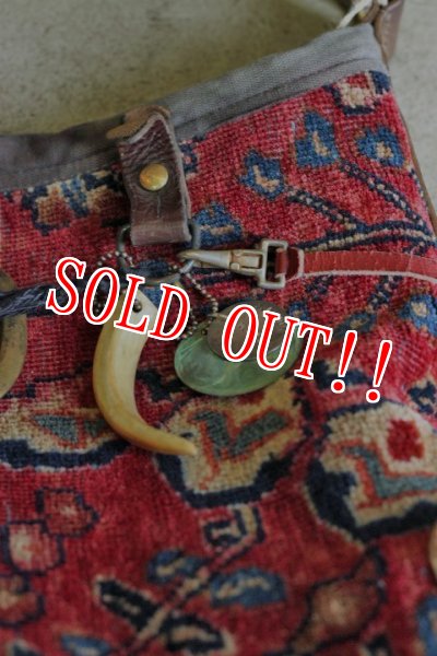 画像3: 「J.AUGUR DESIGN」 JUDYS HOBO BAG 　ジュディーオーガーデザイン ジュディーズ　ホボバッグ  [ヴィンテージ絨毯×レザー] (3)