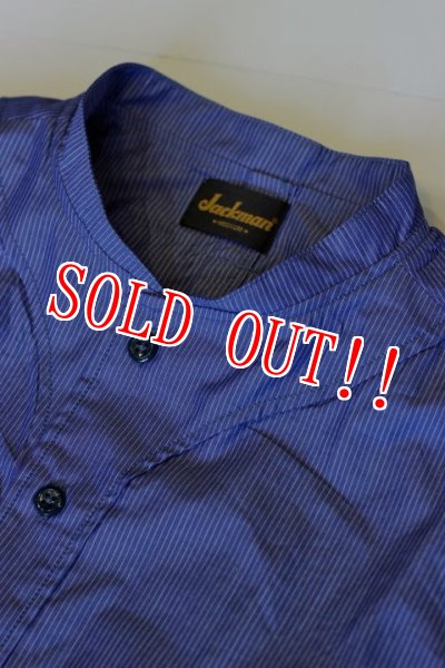 画像3: 「Jackman」 Baseball Stripe Shirts　ジャックマン　ベースボール ストライプシャツ JM3140　「ネイビー」 (3)