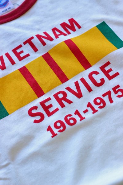 画像1: 「JELADO」 Vietnam Service Tee ジェラード　ベトナムサービス 半袖プリント　リンガーTシャツ JPT-1503 [バニラ・フレッシュオレンジ]