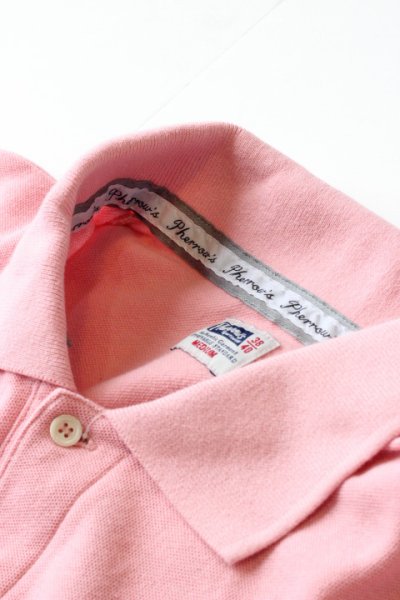 画像1: 「Pherrows」フェローズ 鹿の子半袖ポロシャツ 14S-PPS1 [ピンク]
