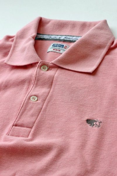 画像3: 「Pherrows」フェローズ 鹿の子半袖ポロシャツ 14S-PPS1 [ピンク]