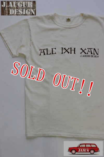 画像1: 「J.AUGUR DESIGN」 T-SHIRTS AIC IXH XAN　2015FW Lot No.009 ジュディーオーガーデザイン ステンシル Tシャツ [アイボリー] (1)