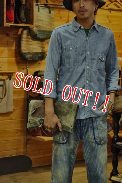 画像11: 「J.AUGUR DESIGN」 STENCIL TOTE CLUTCH BAG  ジュディーオーガーデザイン ステンシル トート クラッチバッグ [キャンバス×レザー] (11)