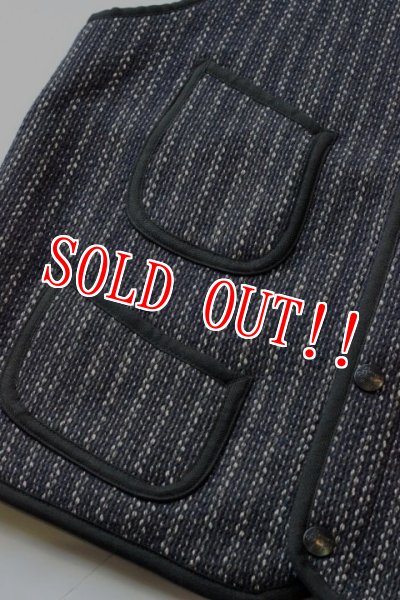 画像4: 「Browns BEACH」  EARLY VEST  ブラウンズビーチ アーリーベスト フルカウント社製  BBJ7-001  [ネイビーストライプ] (4)