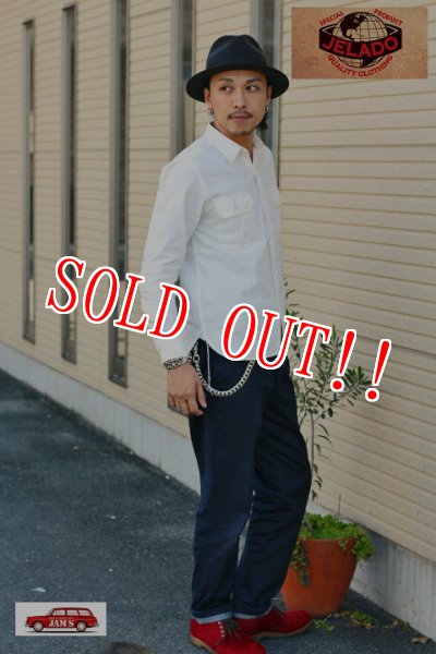 画像11: 「JELADO」 ジェラード シャンブレー ワークシャツ JP04101　[バニラ] (11)