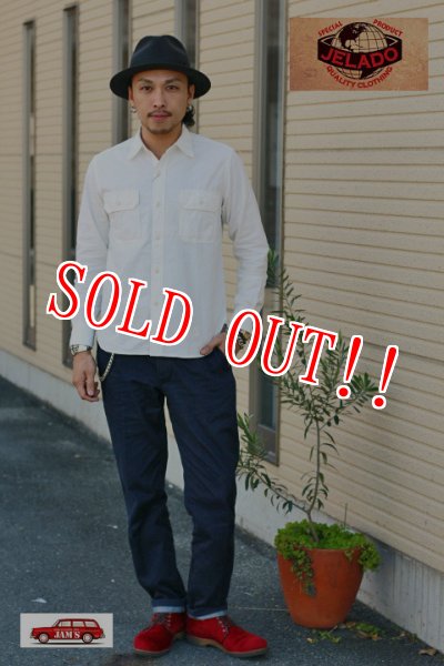 画像10: 「JELADO」 ジェラード シャンブレー ワークシャツ JP04101　[バニラ] (10)