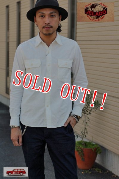 画像9: 「JELADO」 ジェラード シャンブレー ワークシャツ JP04101　[バニラ] (9)