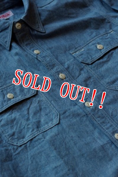 画像4: 「JELADO」 ジェラード シャンブレー ワークシャツ JP04101　[インディゴ] (4)