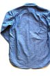 画像2:  「JELADO」 LOWER SHIRTS ジェラード ローワーシャツ 7分袖 シャンブレーワークシャツ AG11102 [インディゴ] (2)