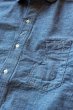画像4:  「JELADO」 LOWER SHIRTS ジェラード ローワーシャツ 7分袖 シャンブレーワークシャツ AG11102 [インディゴ] (4)