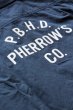 画像7: 「Pherrows」 フェローズ 25周年 コットンリネン カスタムワーク 半袖シャツ 16S-25TH-SHIRTS [ネイビー] (7)