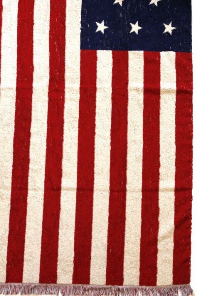 画像1: 「CAL O LINE」 AMERICA FLAG BLANKET キャルオーライン アメリカ国旗 星条旗 ブランケット 今治タオル CL162-092 [アメリカ]