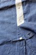 画像3: 「CAL O LINE」 STAND COLLAR CHAMBRAY SHIRTS キャルオーライン スタンドカラー シャンブレーシャツ CL162-023 [ブルー] (3)