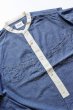 画像2: 「CAL O LINE」 STAND COLLAR CHAMBRAY SHIRTS キャルオーライン スタンドカラー シャンブレーシャツ CL162-023 [ブルー] (2)