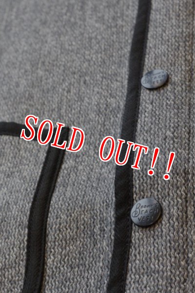 画像5: 「Browns BEACH」  EARLY VEST  ブラウンズビーチ アーリーベスト フルカウント社製  BBJ7-001  [グレー] (5)