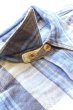 画像2: 「JELADO」 DUG OUT SHIRTS　ジェラード ダグアウトシャツ 40着限定生産 ヴィンテージ加工 ネルシャツ　[ブルー] (2)