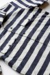 画像4: 「JOHN GLUCKOW」 by 「JELADO」  Brig Shirts ジョングラッコウ ジェラード ブリッグ ボーダーシャツ JG21113 [インディゴ] (4)