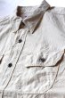 画像3: 「JELADO」 ジェラード 半袖 綿麻シャンブレーワークシャツ JP22102 [バニラ] (3)