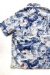 画像7: 「JELADO」 Pullover B.D. Aloha Shirts　ジェラード プルオーバー 抜染 百虎 アロハシャツ SG22105 [インディゴ] (7)