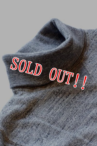 画像2: 「Jackman」 GG Sweat Turtleneck　ジージースウェット タートルネック 度詰コットン JM7764 「チャコールグレー」 (2)