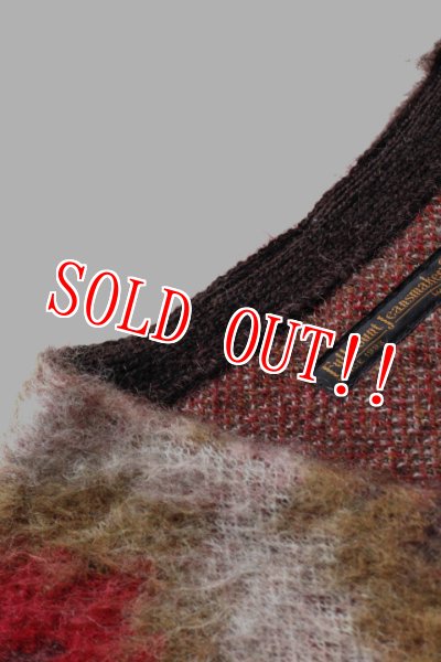 画像4: 「FULLCOUNT」 25th Navajo Mohair Knit Cardigan フルカウント 25周年記念 ナバホ キッドモヘア ネイティブ柄 ニットカーディガン [レッド] (4)