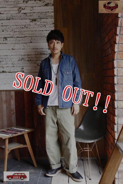 画像9: 「JELADO」Smokers Shits VF ジェラード スモーカーズシャツ ヴィンテージ加工 JP33163 [フェイドインディゴ] (9)