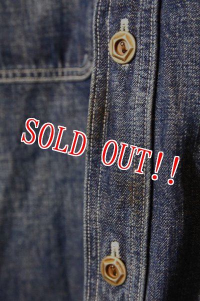 画像6: 「JELADO」Smokers Shits VF ジェラード スモーカーズシャツ ヴィンテージ加工 JP33163 [フェイドインディゴ] (6)