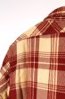 画像8: 「FULLCOUNT」ORIGINAL CHECK NEL SHIRTS WALSH フルカウント オリジナル チェックネルシャツ ウォルシュ [レッド] (8)
