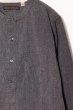 画像3: 「FULLCOUNT」20th Pullover Chambray Work Shirts フルカウント プルオーバー シャンブレー ワークシャツ [ヘザーブラック] (3)