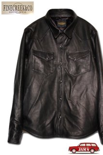 C-WORKS」by 「Fine Creek Leathers」 Shoulder Deerskin Jacket ”Ban Field Deer” シーワークス  ファインクリーク ショルダー ディアスキン ジャケット 3rd Type CWJK012 [ブラック]