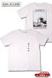 画像1: 「CAL O LINE」AMERICA WAVE T-SHIRTS キャルオーライン アメリカ ウェーブ 半袖Tシャツ  CL191-091 [ホワイト] (1)