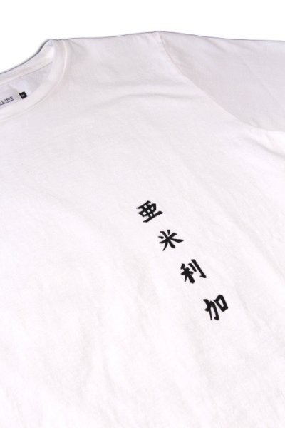 画像1: 「CAL O LINE」AMERICA WAVE T-SHIRTS キャルオーライン アメリカ ウェーブ 半袖Tシャツ  CL191-091 [ホワイト]