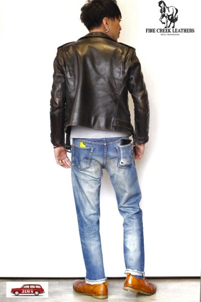 画像13: ［JAMS店頭販売中］「Fine Creek Leathers」Leon Custom ファインクリークレザーズ レオン カスタム ライダースジャケット ホースハイド FCJK014 [ブラック] (13)