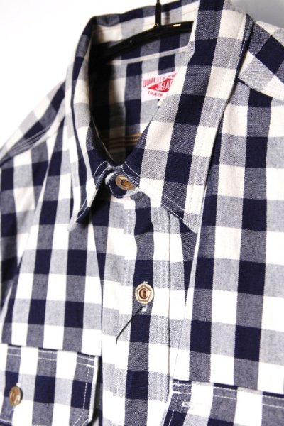 画像1: 「JELADO」S/S Work Shirts ジェラード 半袖ワークシャツ JP42109 [インディゴチェック]