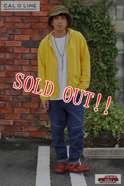 画像11: 「CAL O LINE」INSIDE WAFFLE ZIP-PARKA キャルオーライン インサイド ワッフル ジップパーカー CL192-054 [イエロー] (11)