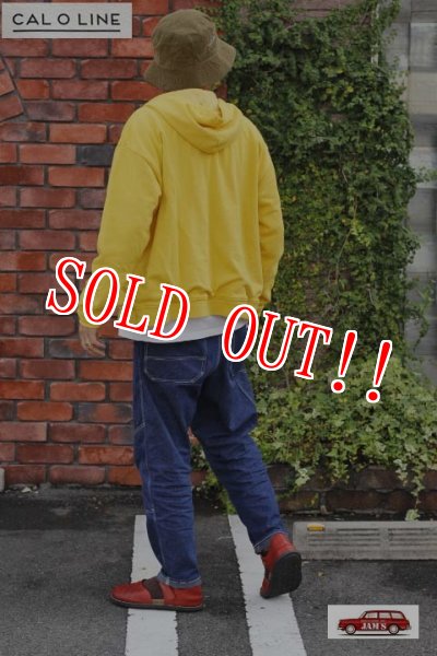 画像13: 「CAL O LINE」INSIDE WAFFLE ZIP-PARKA キャルオーライン インサイド ワッフル ジップパーカー CL192-054 [イエロー] (13)