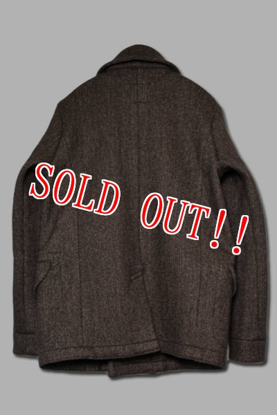 画像7: 「Browns BEACH」P-COAT ブラウンズビーチ ピーコート フルカウント社製 BBJ10-007 [オックスフォードグレー（ブラウン系）] (7)