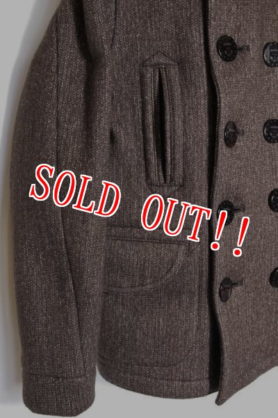 画像5: 「Browns BEACH」P-COAT ブラウンズビーチ ピーコート フルカウント社製 BBJ10-007 [オックスフォードグレー（ブラウン系）] (5)